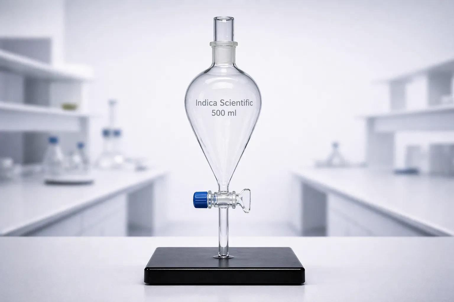 Pear shape separatory funnel for lab